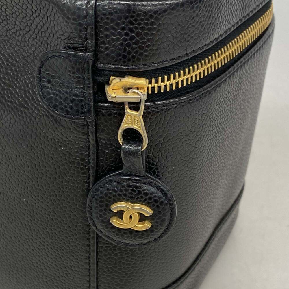CHANEL Black Caviar Leather Vanity Bag - Picture 9 of 10